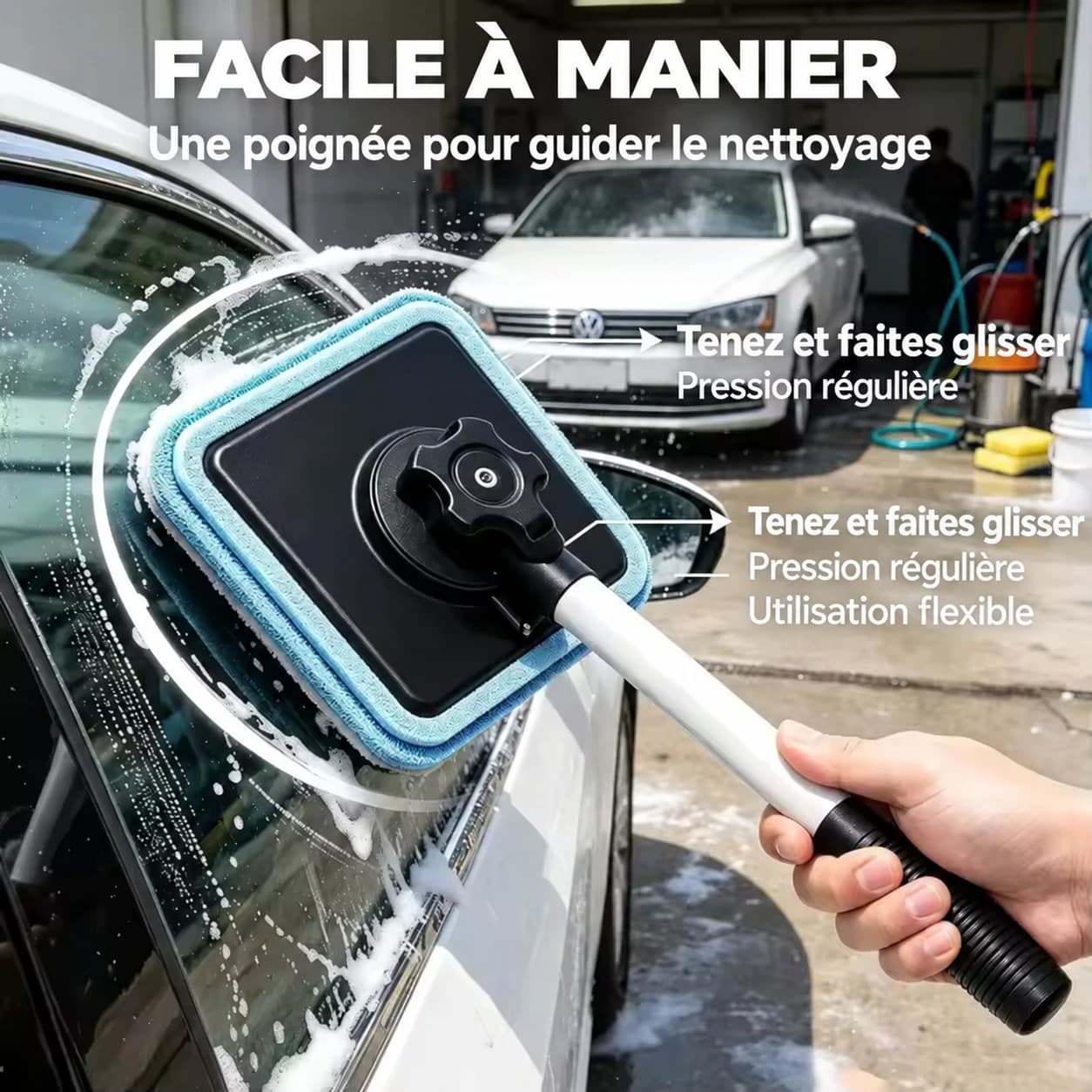 Utilisation de Nettoyeur de pare-brise magnétique