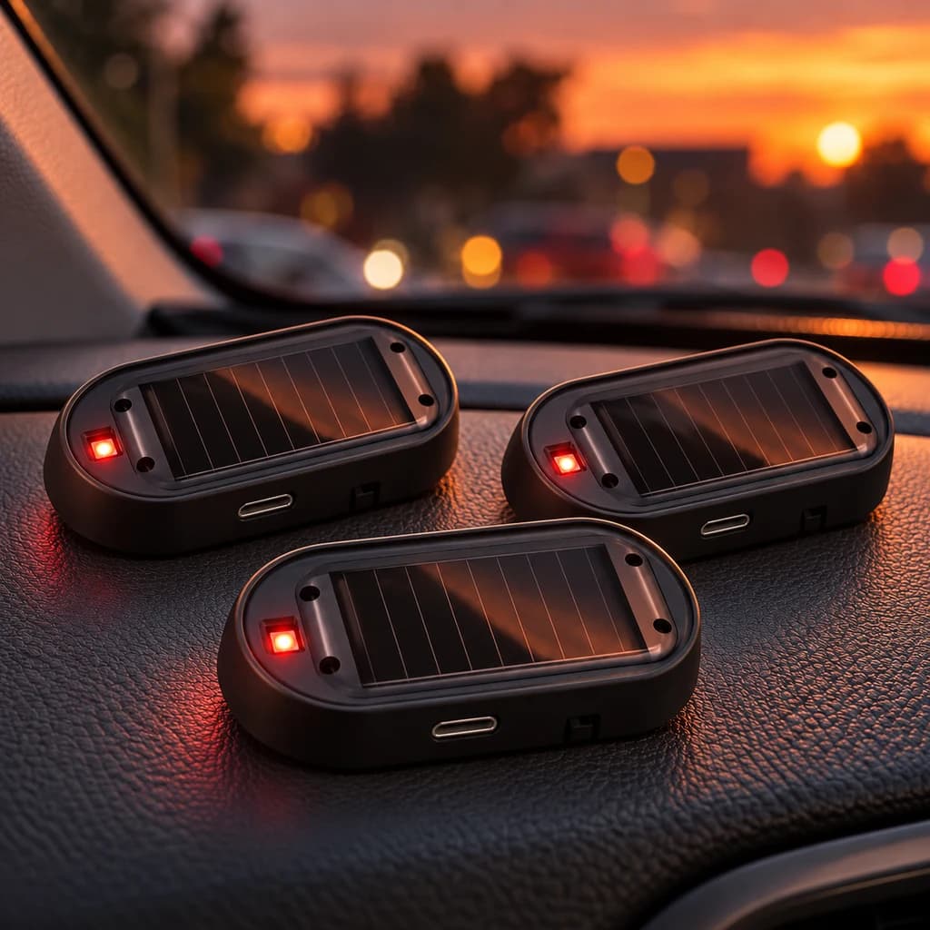 Signal Solaire — lot de 3 voyants rouges pour voiture