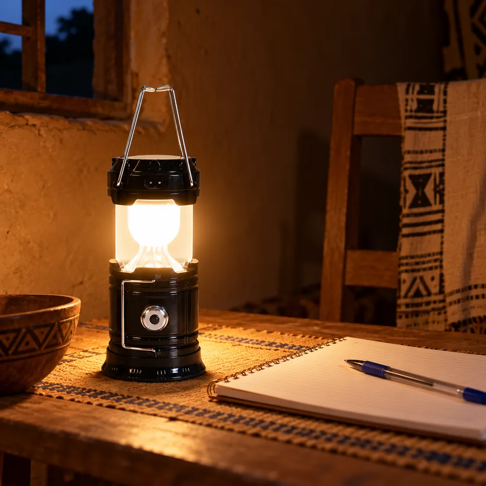 Lampe portative 3-en-1 en situation
