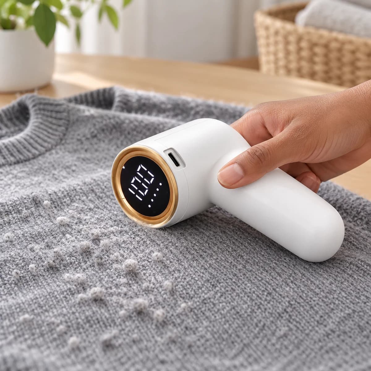 Utilisation de Rasoir anti-bouloches rechargeable