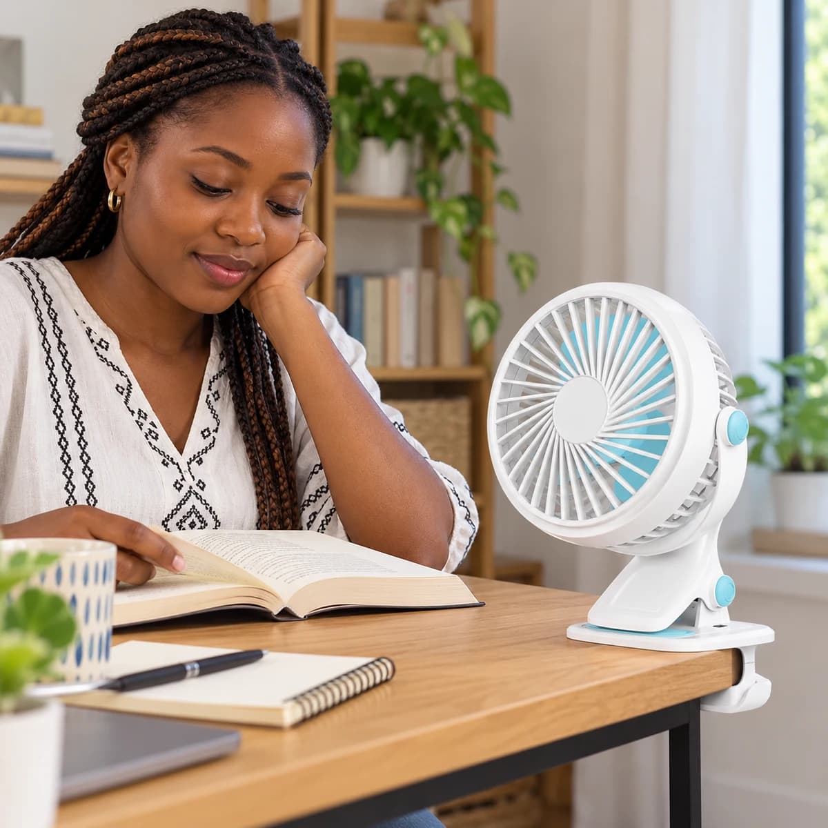 Utilisation de Ventilateur rechargeable à pince